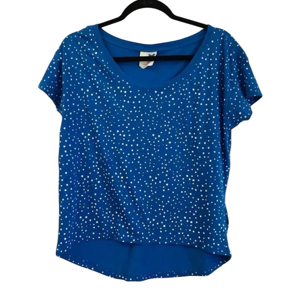 Tommy Girl Blue w/ Stars Tee Juniors Medium